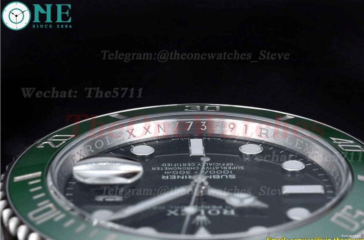Green SS Starbucks 41mm 126610LV Clean Bezel SS SH3235 Submariner 0429